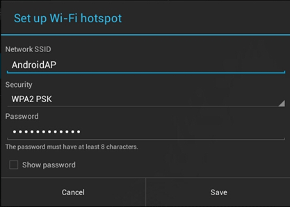 Android Set Up Wi-Fi Hotspot